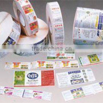 custom roll or flat adhesive labels