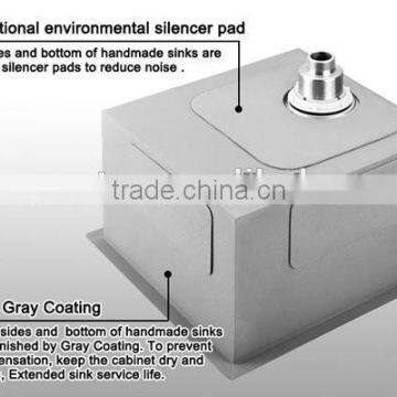 High Reputation Stainless Steel Handmade Kitchen Sink With Drain Board R10-8545 photo-3