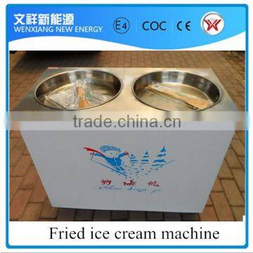 Hot Sale Fried Ice Cream Machine With 2 Pan