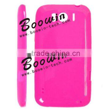 Rose pink Soft TPU Gel Crystal Jelly Case Cover for htc sensation xl 21