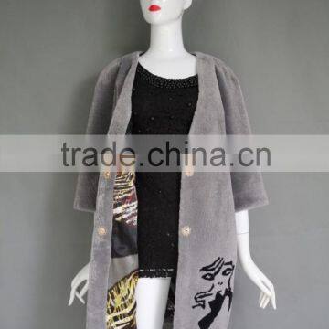 European and American Wind Lambs Wool Sheep Sheared Fur One Dress Coat Female Long Fur Coat in Winter Supplier's Choice photo-6