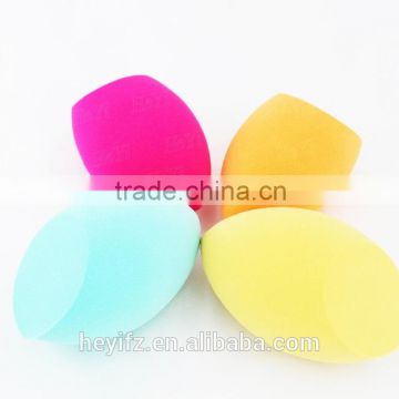 2016 Hot Selling Smooth Beveled Egg Shape Multicolored Foundation Washable Make Up Sponge