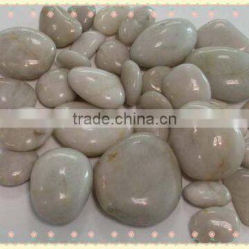 good quality white polished pebble stone