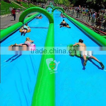 custom 1000 ft slip n slide inflatable slide the city