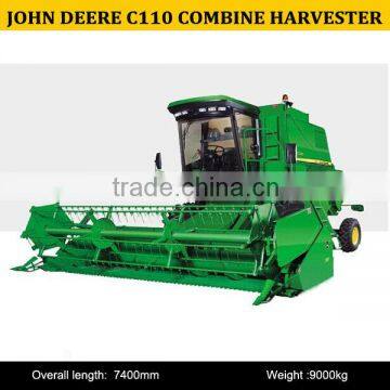 John deere c110 combine harvester, rice combine harvester John deer C110, manual john deere C110 havester