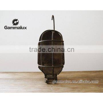 Antique Cage Light Frame, Industrial Salvage photo-4