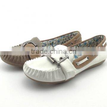 elastic flat shoes children leather shoes