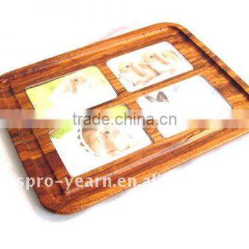 Bamboo Antique Tea Catering Serving Tray