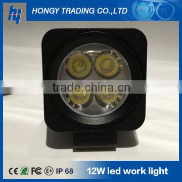 Wholesale spot/flood led light 12w led driving work light 12v led car lighting