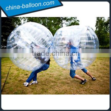 transparent bumper ball inflatable bubble soccer ball for lawn sport game