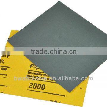 9"x11" waterproof abrasive for car,wood, metal surface paper