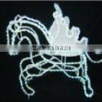 3D led horse motif rope light