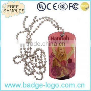 metal fashion promotional sexy girl dog tags