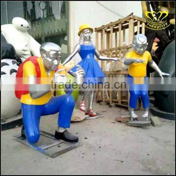 Outdoor Cartoon Character Theme Sculpture FRP Resin Park Garden Decoration photo-6