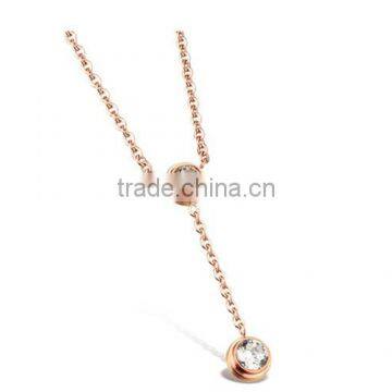 Toppano the most popular products stainless steel circle diamond pendants