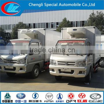 Factory direct selling Changan 4x2 2T mini refrigerator van trucks