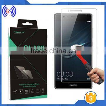 2.5D, 0.3mm glass film for huawei p9 lite tempered glass screen protector sample free