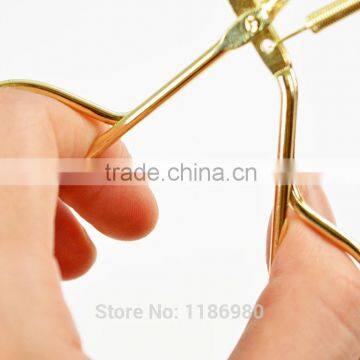 2016 Fashion Eyelashes Curlers Women Wonderful Pro Handle False Eye Lashes Curling Clip Gold Color Beauty Makeup Cosmetic Tool photo-3