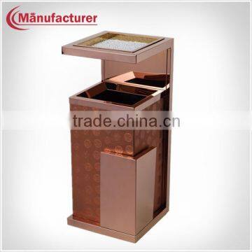 Elegant Built-in Ashtray Litter Bin/Waste Basket for Office