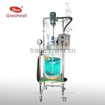 Laboratory high borosilicate glass double-layer glass reactor 5L~100L