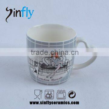 Hot Sale Heart Shaped Handle Ceramic Tea Cup Promotion Cup photo-4
