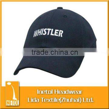 multi panel fitted baseball cap with rear cover panel