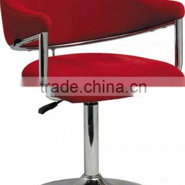 red fabric lint soft guest lift bar chair /round guest bar chair B16-R01 Anqiao