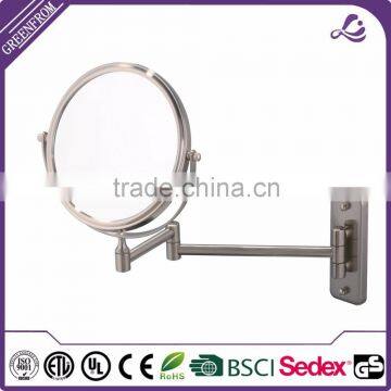 6 Inch Round Extendable Double-side Wall Brass Mirror