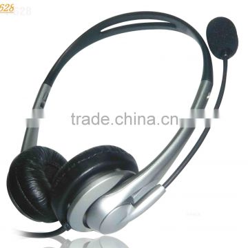 binaural USB headset with MIC microphone/volume control/mute function