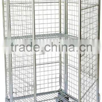 RH-RC004-2 Warehouse Storage Transport Container Roll Cage Trolley