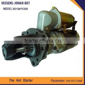 China supplier hot car starter parts PC300 6D108