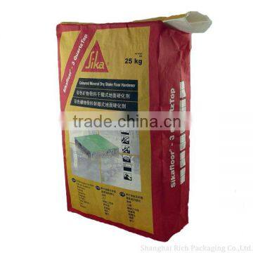 concrete/architecture kraft paper bag with internal sleeve valve