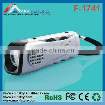 F-91706 AM/FM Radio Torch with speaker,led torch radio,am fm radio flashlight