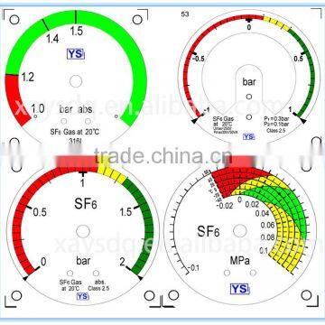 Stainless Steel SF6 Pressure Gauge High Pressure Gauge photo-4