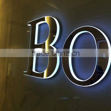 OEM 3d Led Light up Mirror Vintage Metal Letter to Make Signs photo-3