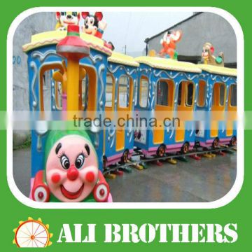 China Produced newest design kiddie train playground rides