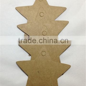 Custom Design Wholesale Paper Star Shape Tags with String