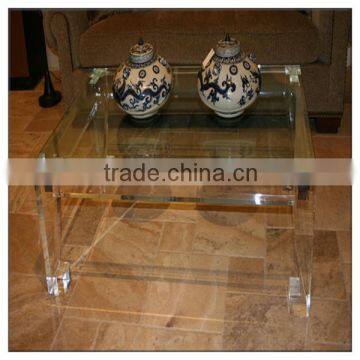 customized acrylic console round table