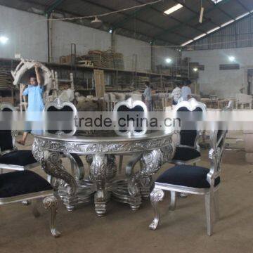 Robert Dining Set with Black Marble on Top