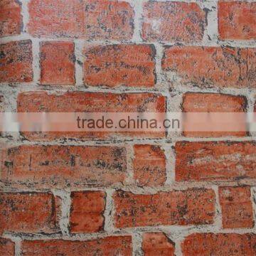 Red Brick Wall Paper Korea Stone Wallpaper for Interior Decorative Walls photo-2