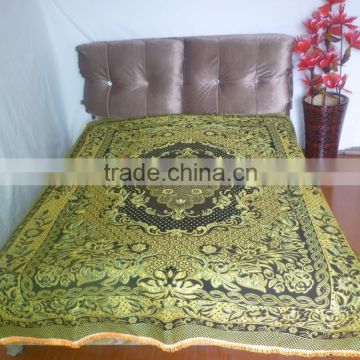 chinese factory make that heavy cotton jacquard blanket