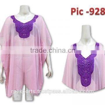 Polyester Woven Beach Swimsuit Coverup Kaftan Caftaan