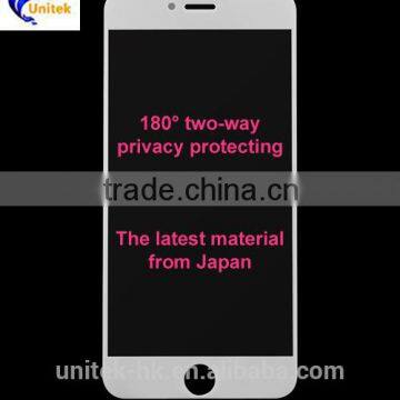 Two-way Privacy Protecting tempered glass film2.5D Gorilla glass silk printing 9h hardness for Iphone 6/6s/6Plus