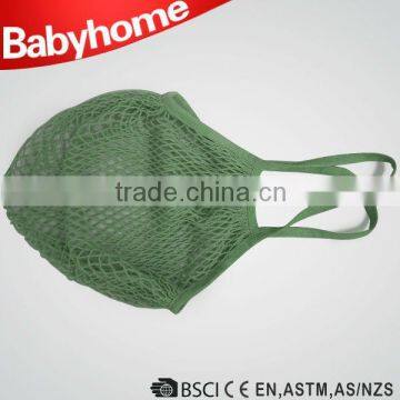 portable green color baby jogger cotton mesh bag