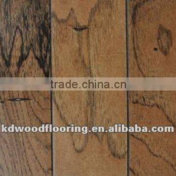 Distressed American Hickory multi-layer engineered wood flooring