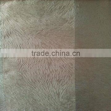 100%Polyester High Quality Fleece Stripe Base Pine Boughs Embossed Curtain Fabric Blackout Fabric