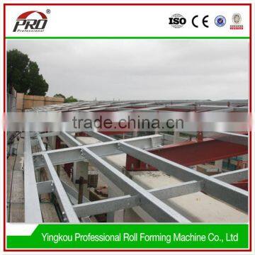 Z-shape steel purlin roll forming gutter machine