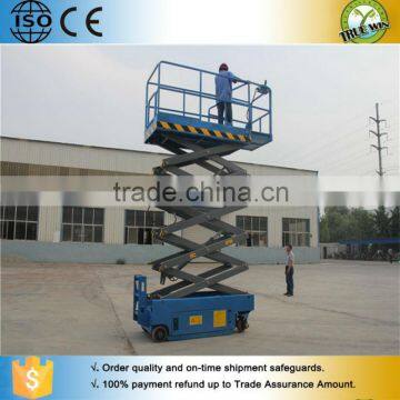 Electric Warehouse / Garage / Stock / Storage Use Vertical Cargo Lift / Self Propelled Scissor Lift photo-5