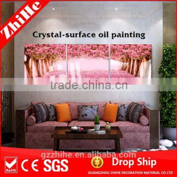 wholesale dropshipping landscape oil painting fabric painting designs scenery art wall party accessory other home decor type