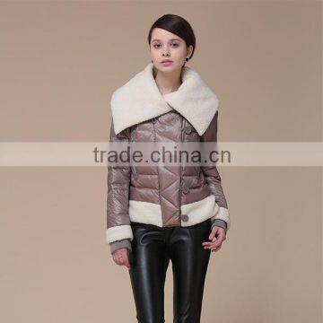 2015 Winter Fashion Woman Wear Jacket With Turn-down Collar photo-3